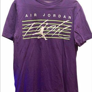 Air Jordan Flight Purple Graphic Tshirt L